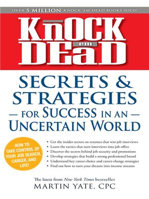 cover image of Knock 'em Dead Secrets & Strategies